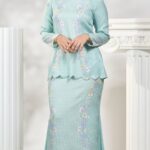 Kurung Moden Sakura In Mint Green