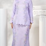 Kurung Moden Sakura in Lilac