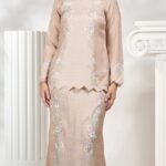 Kurung Moden Sakura In Champagne