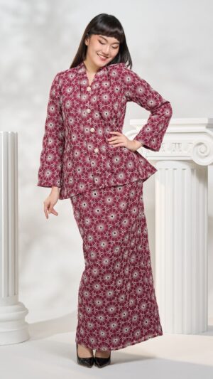 Kebaya Mini Dahlia In Maroon