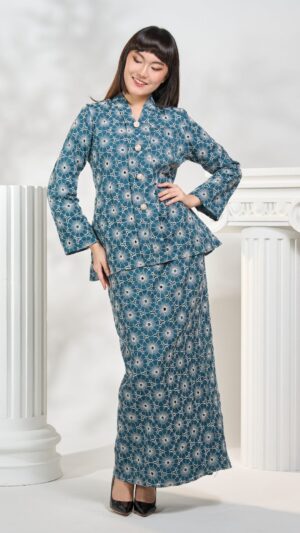 Kebaya Mini Dahlia In Tealblue