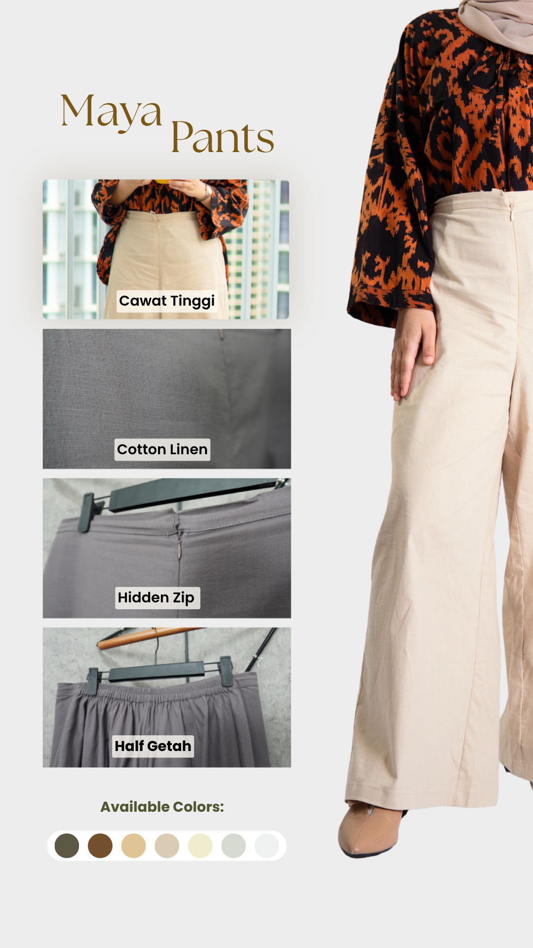 Maya Pants In Graphite - Image 2